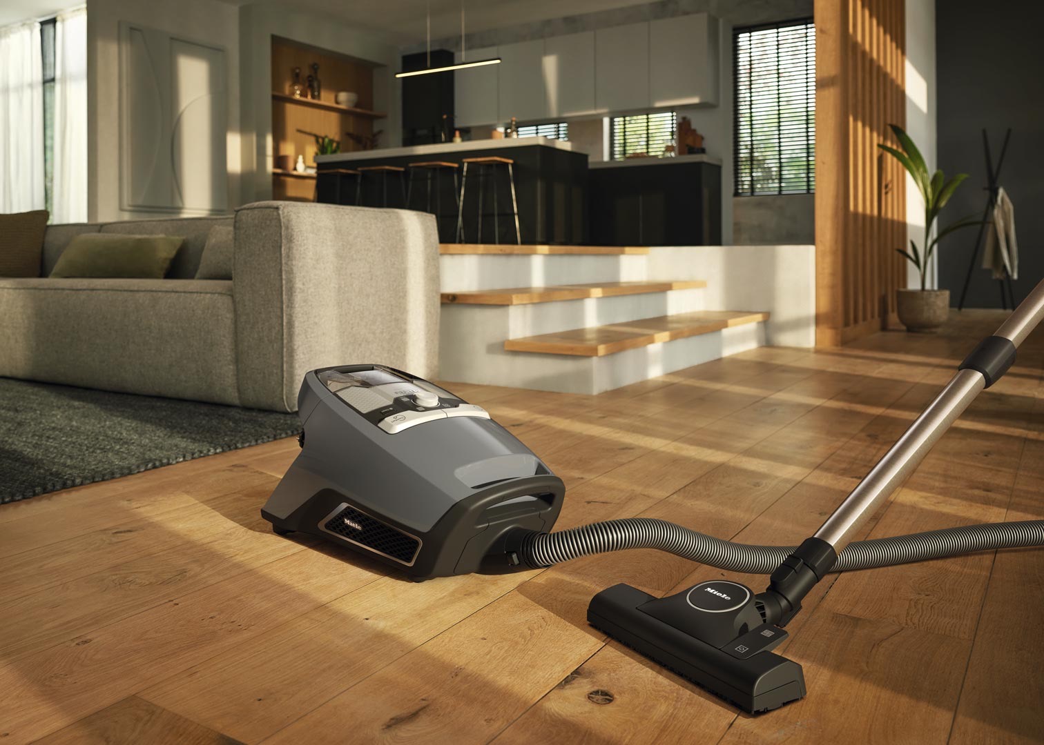 Aspiradora Blizzard CX1 de Miele Aspiradora Blizzard CX1 de Miele en un hogar